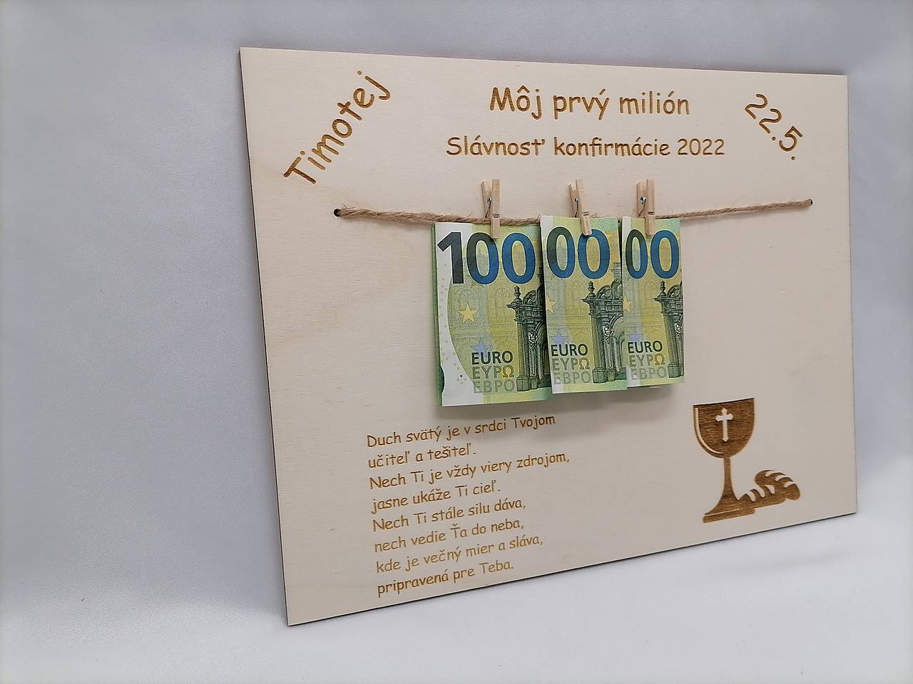 Tabuľka ku konfirmácii alebo birmovke
