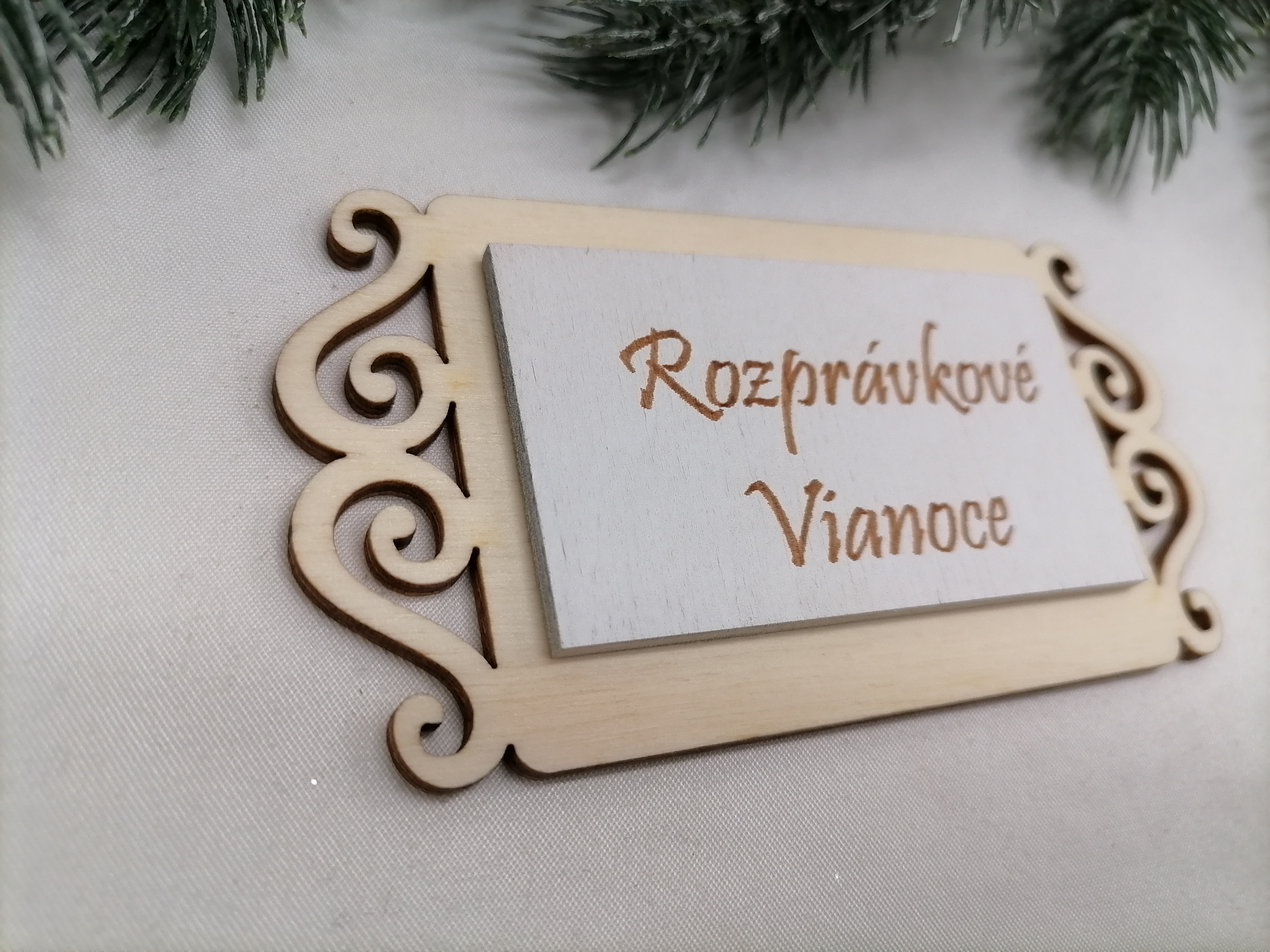 Tabuľka Rozprávkové Vianoce 10 cm