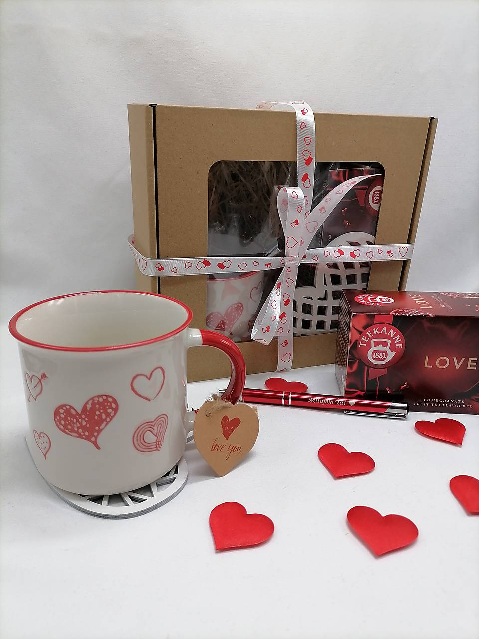 Darčekový set na Valentína biely