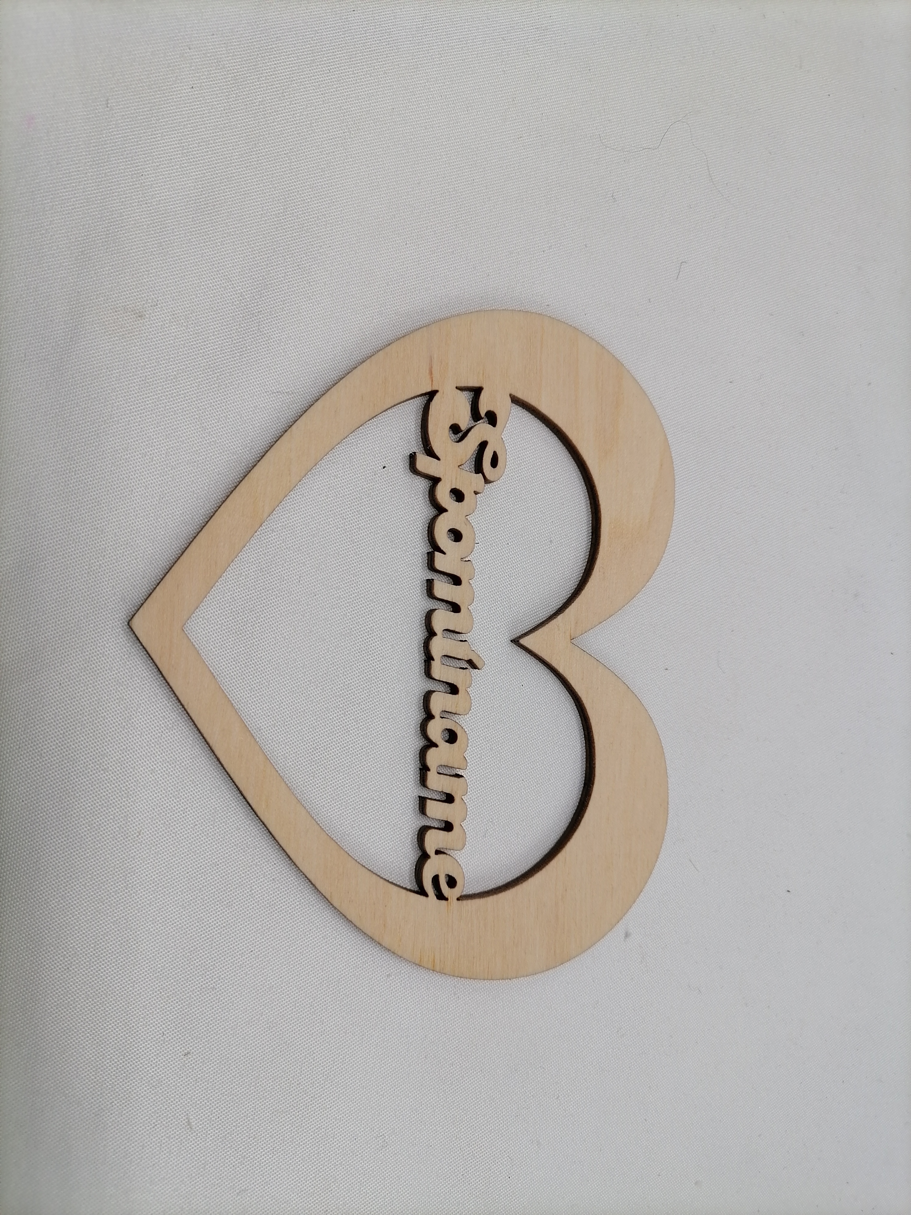 Výrez srdiečko spomíname 13 cm