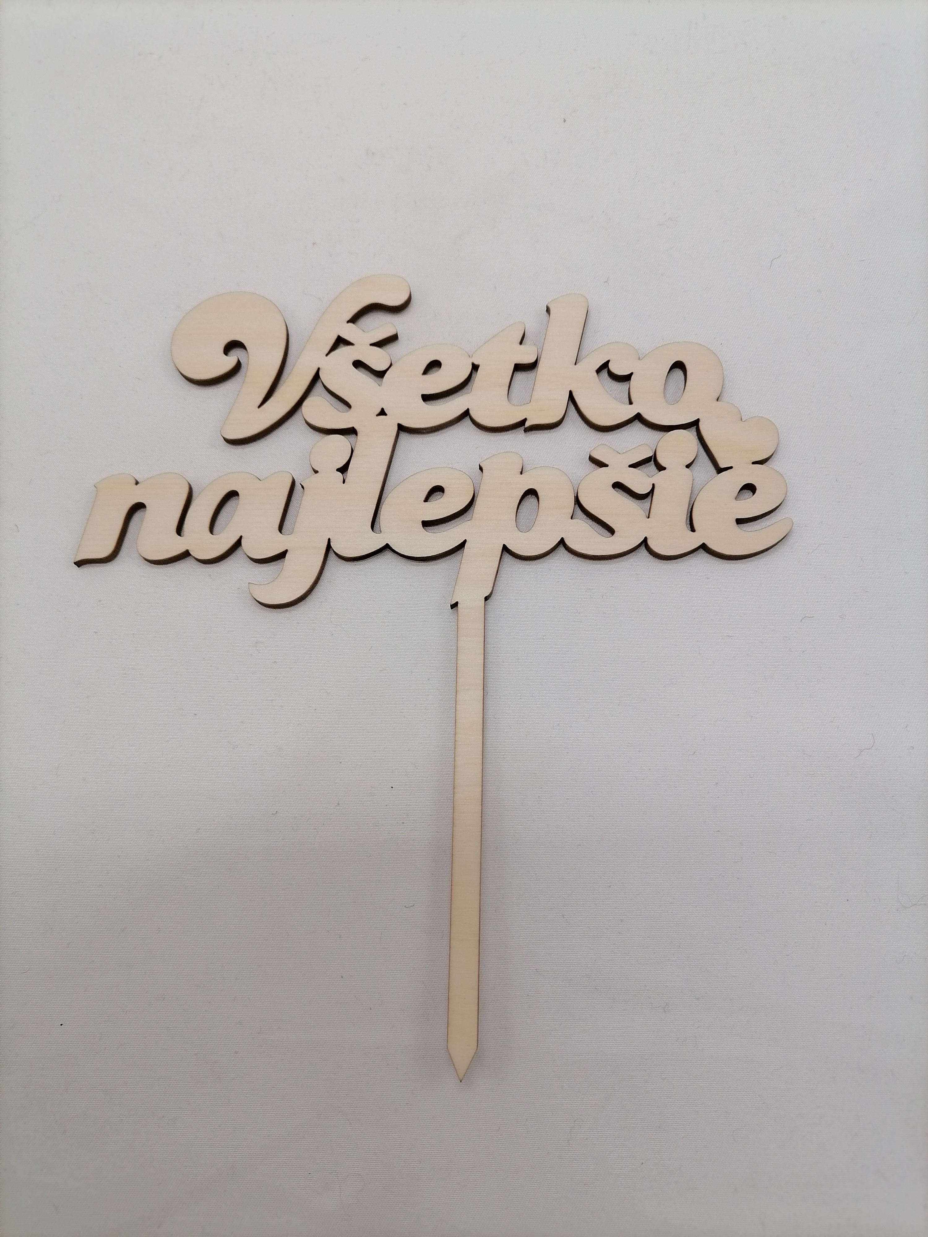 Zápich do torty všetko najlepšie