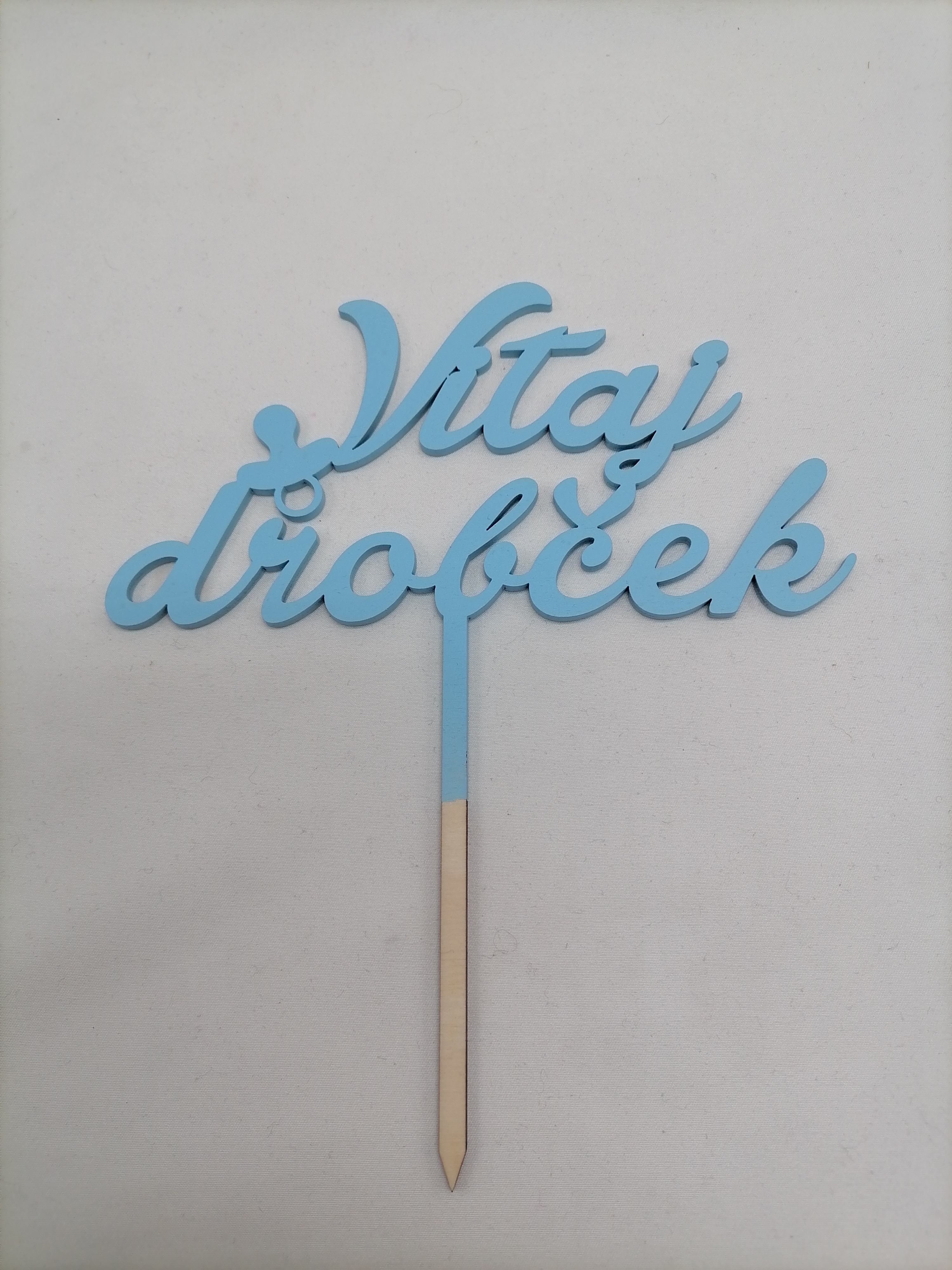 Zápich modrý - vitaj drobček