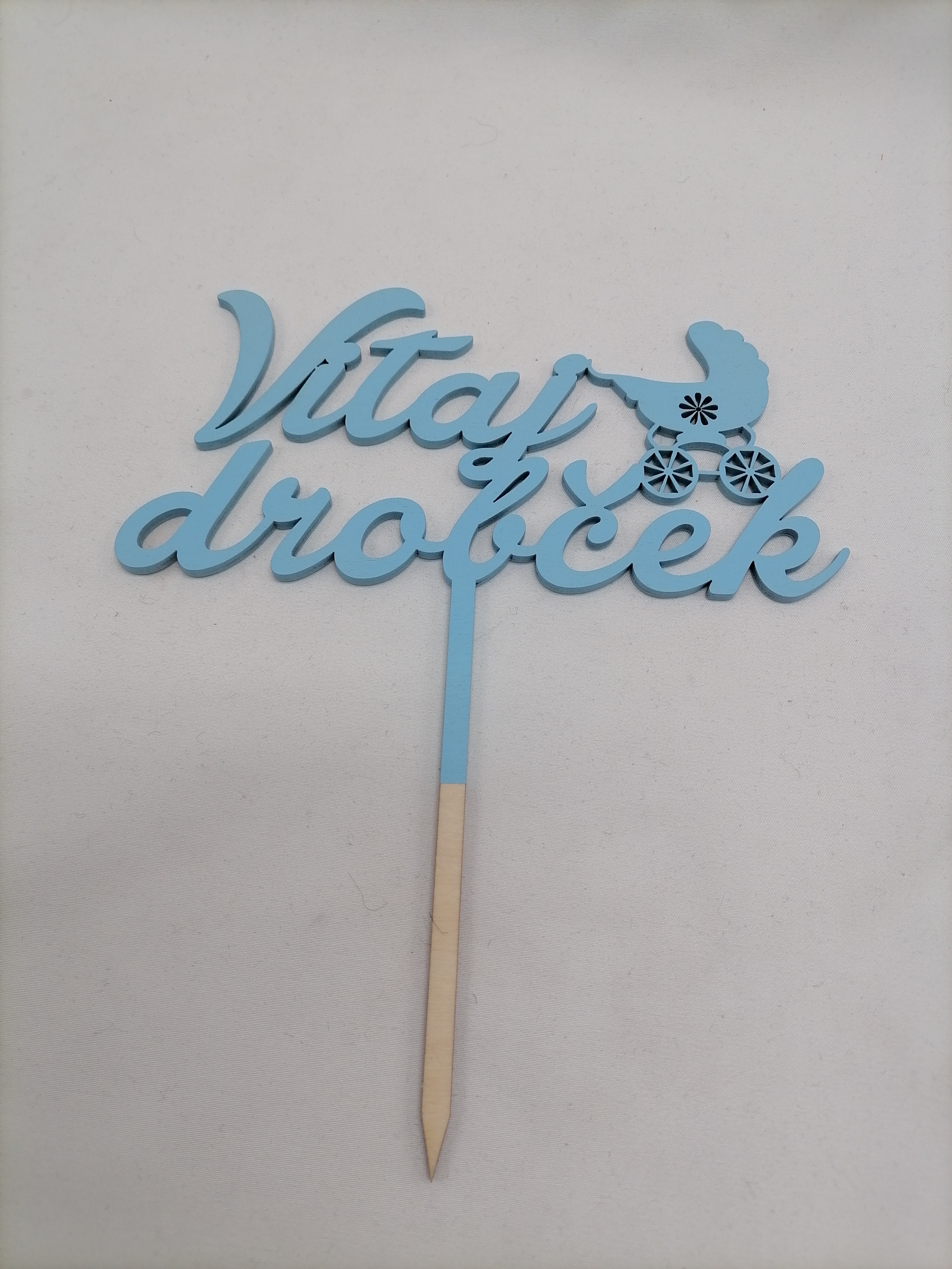 Zápich modrý - vitaj drobček