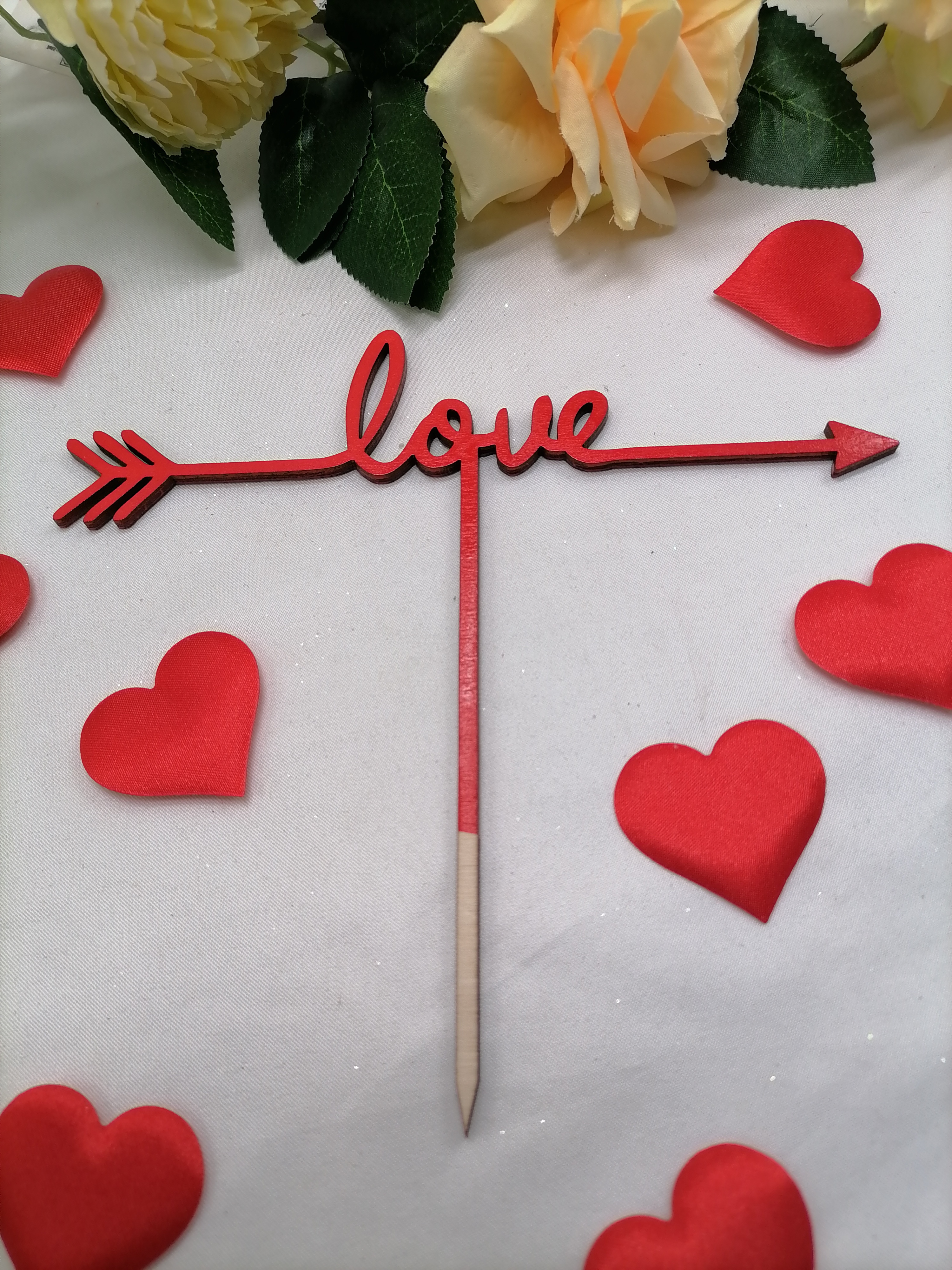 Zápich na valentína červený love