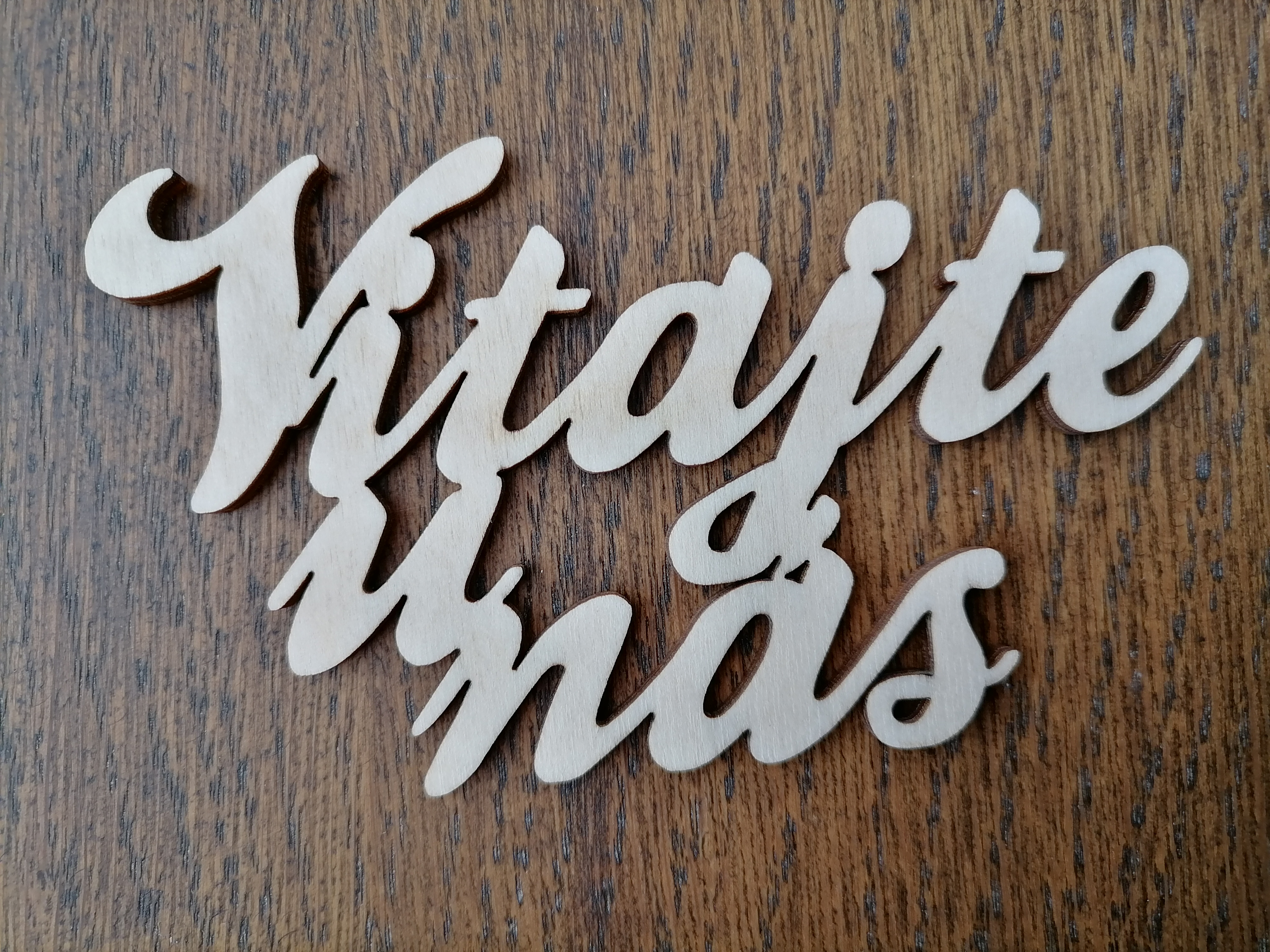 Nápis Vitajte u nás 10cm
