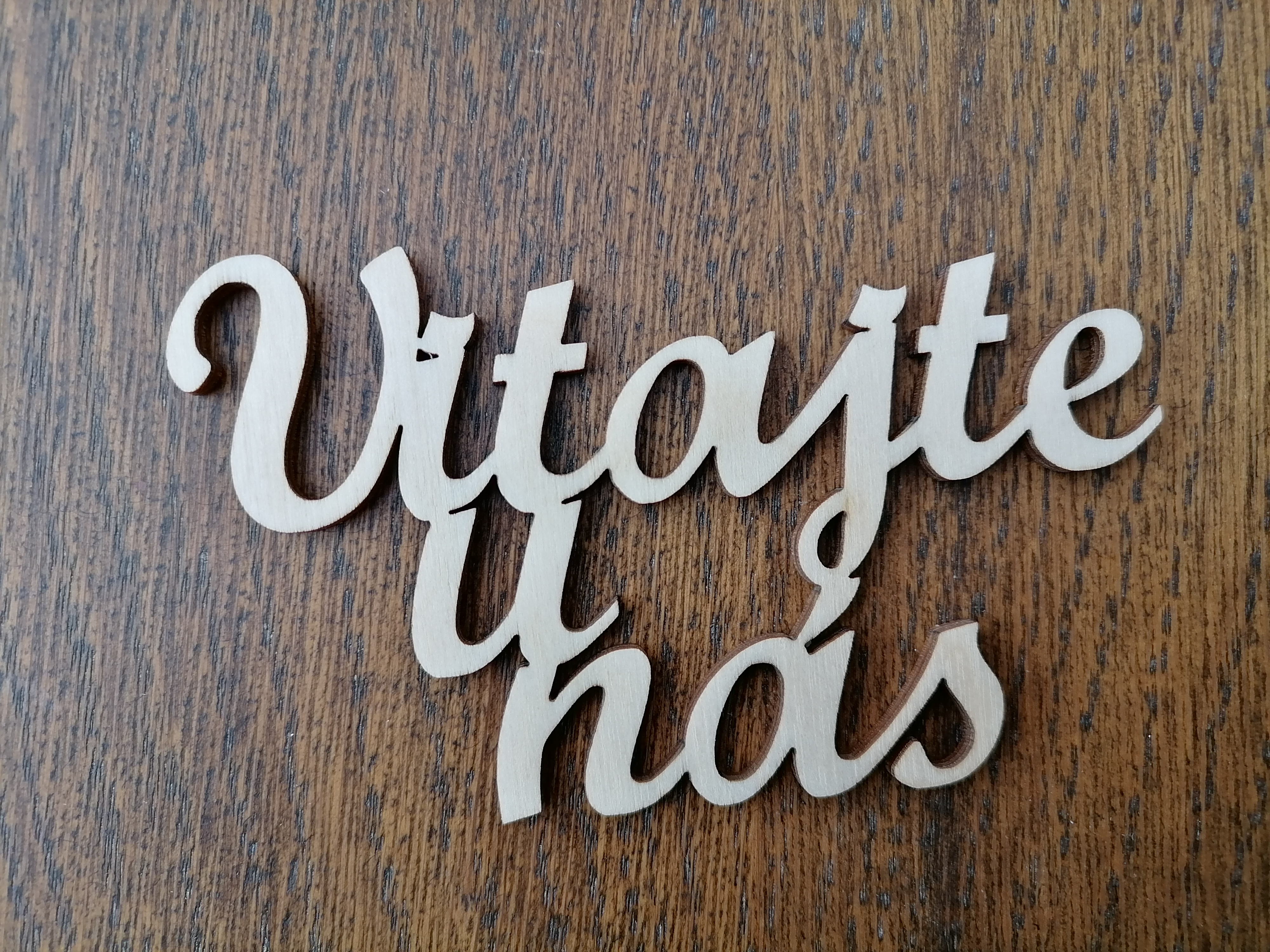 Nápis Vitajte u nás 13