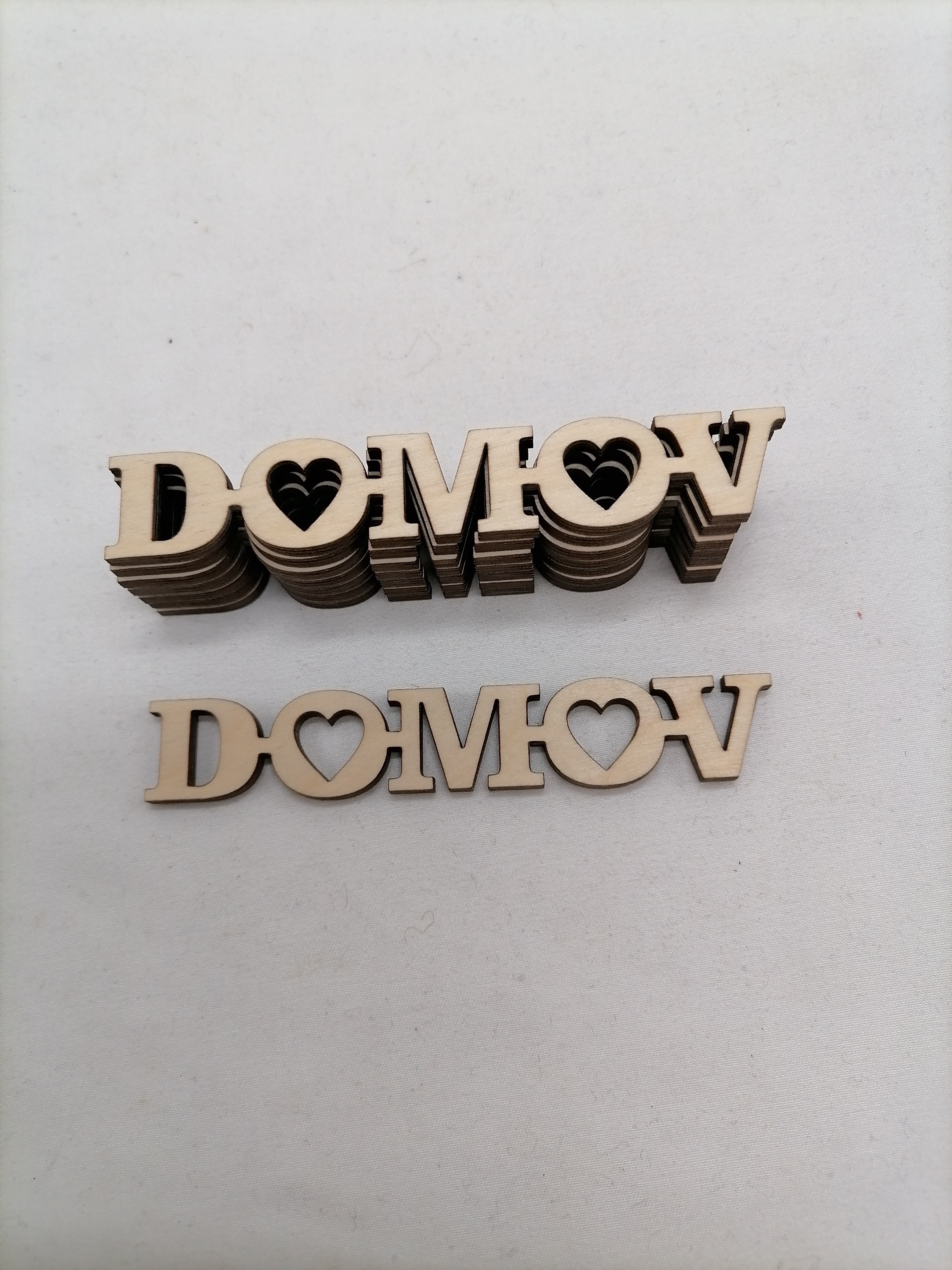 Nápis Domov 30cm