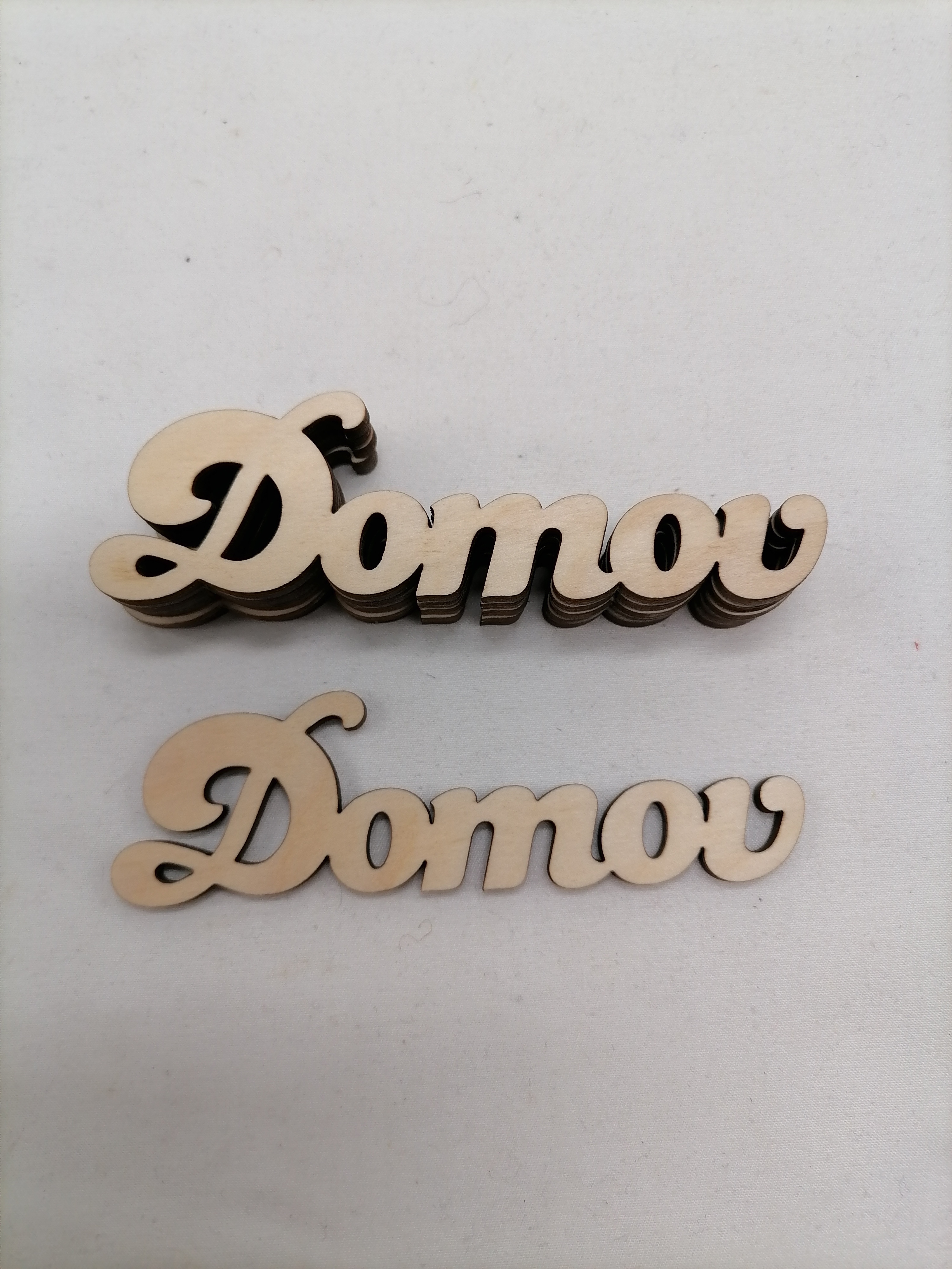 Nápis Domov 15cm