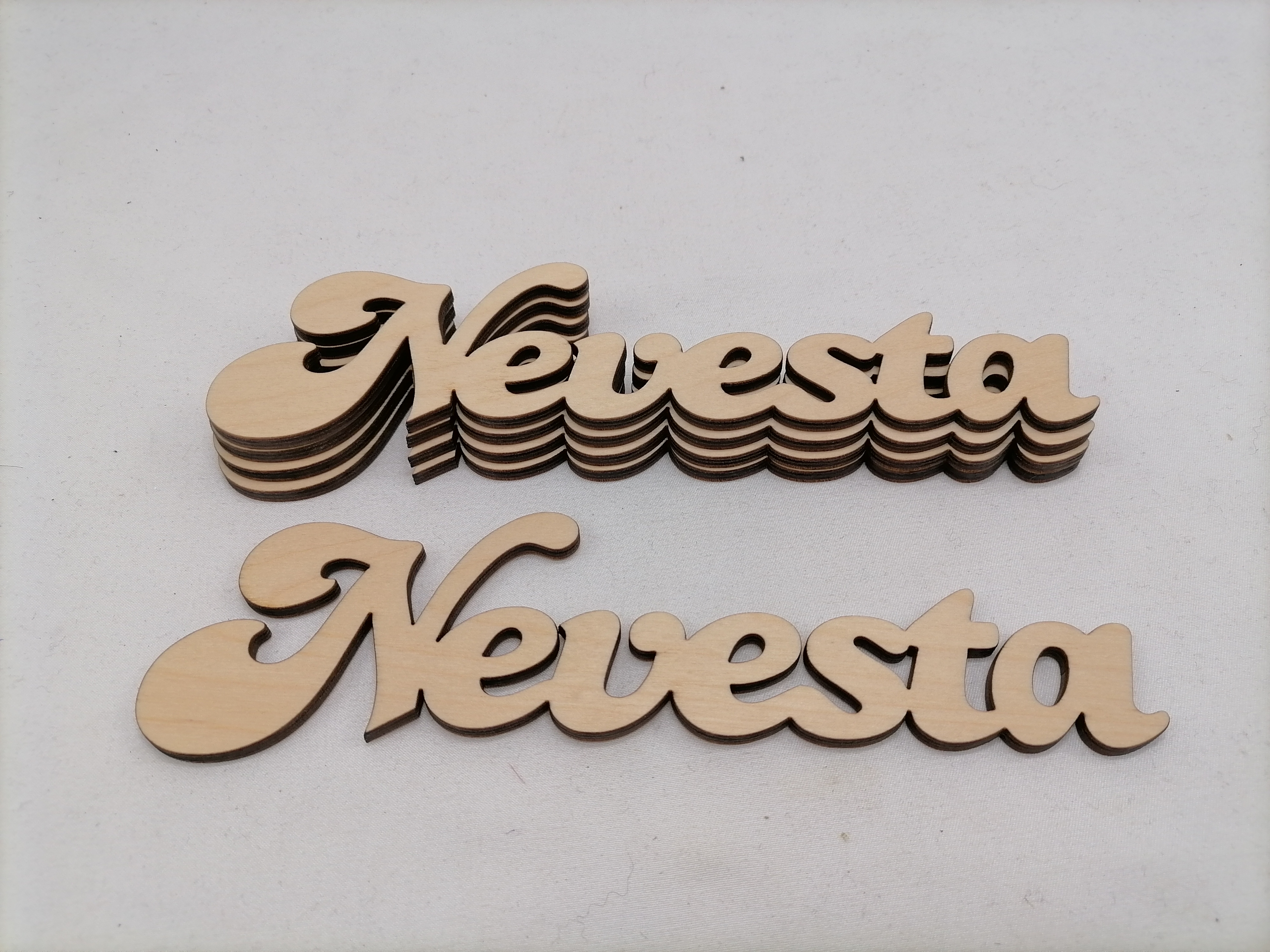 Nápis nevesta 25 cm