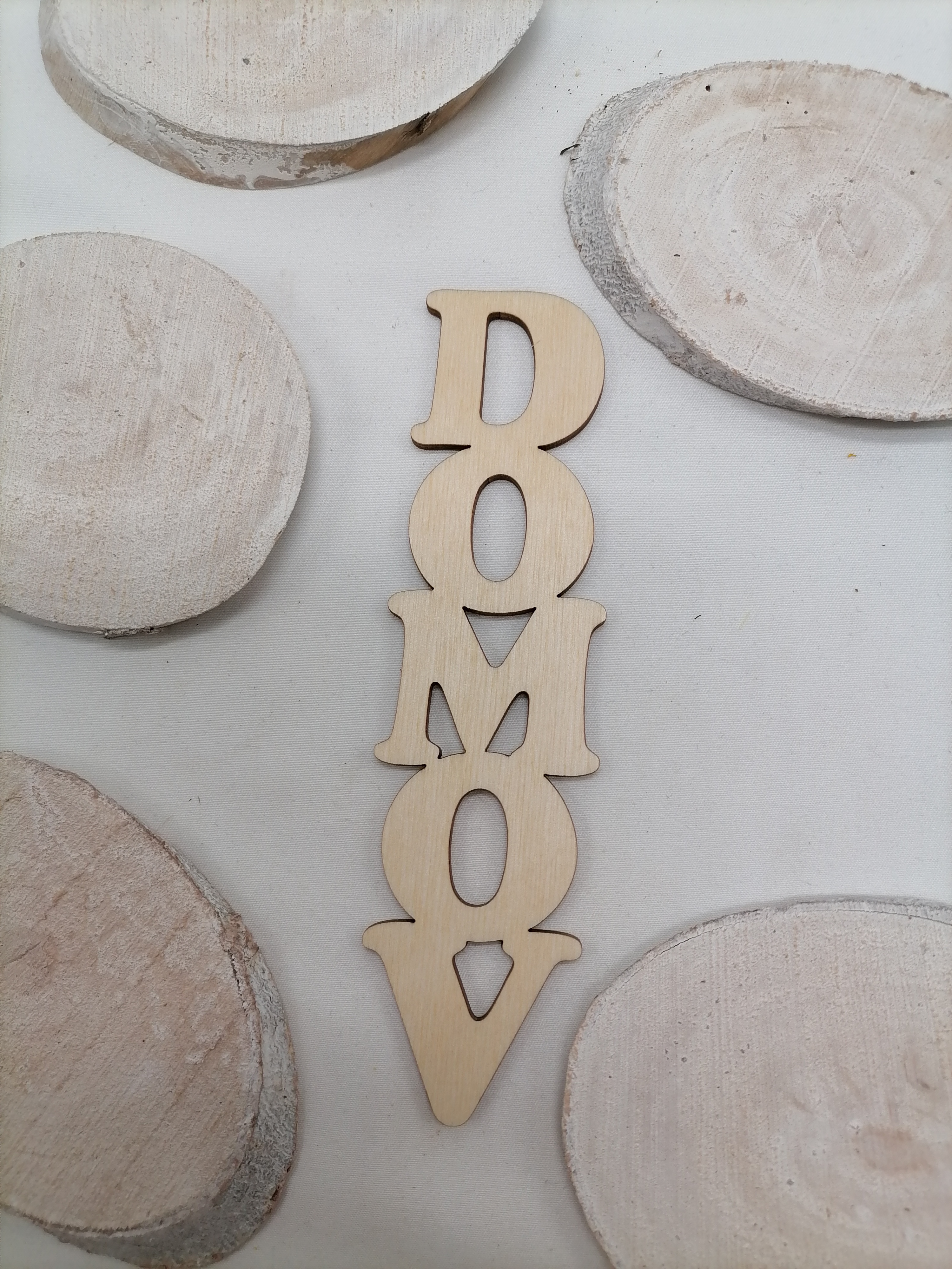 Nápis Domov 10cm