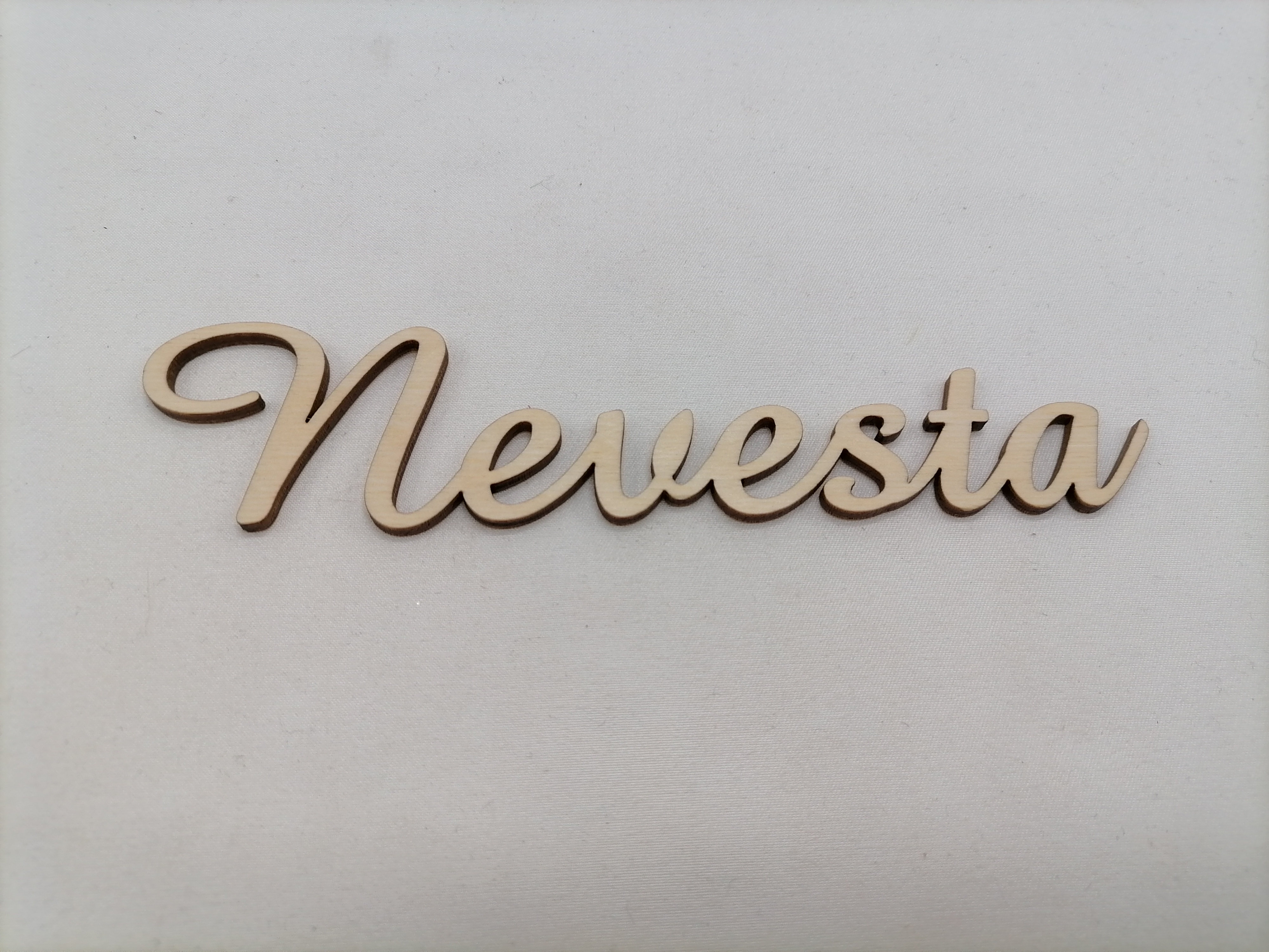 Nápis nevesta 10cm
