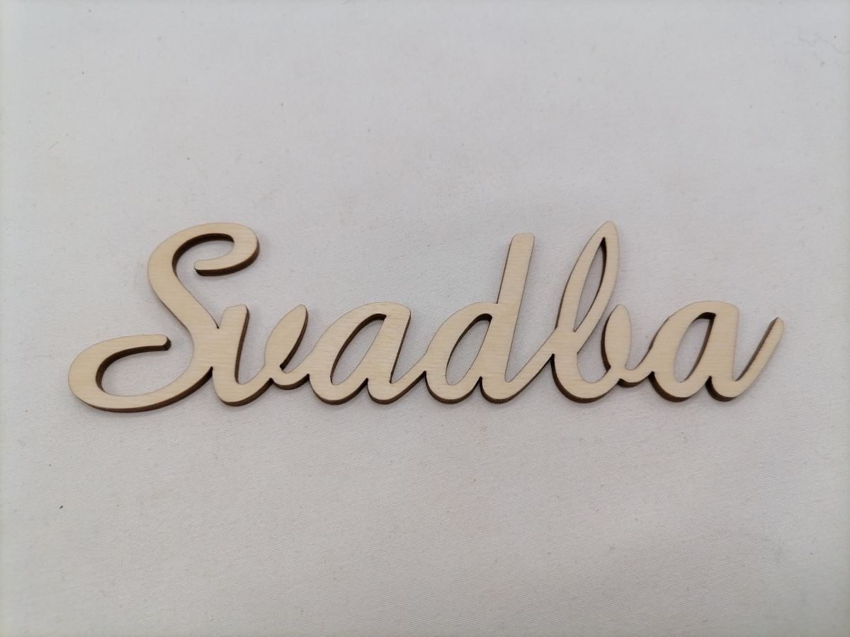 Nápis svadba 20 cm