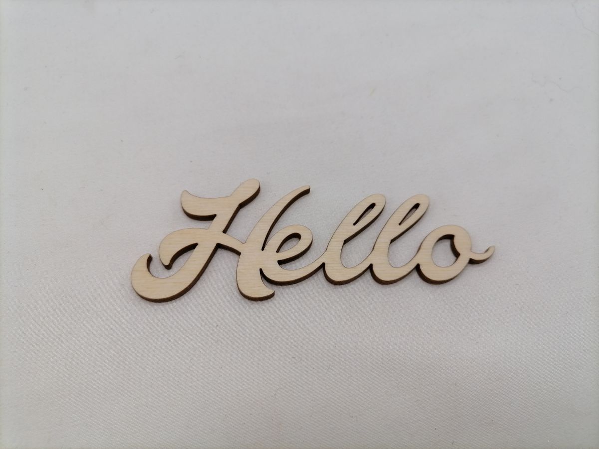 Nápis Hello 15 cm