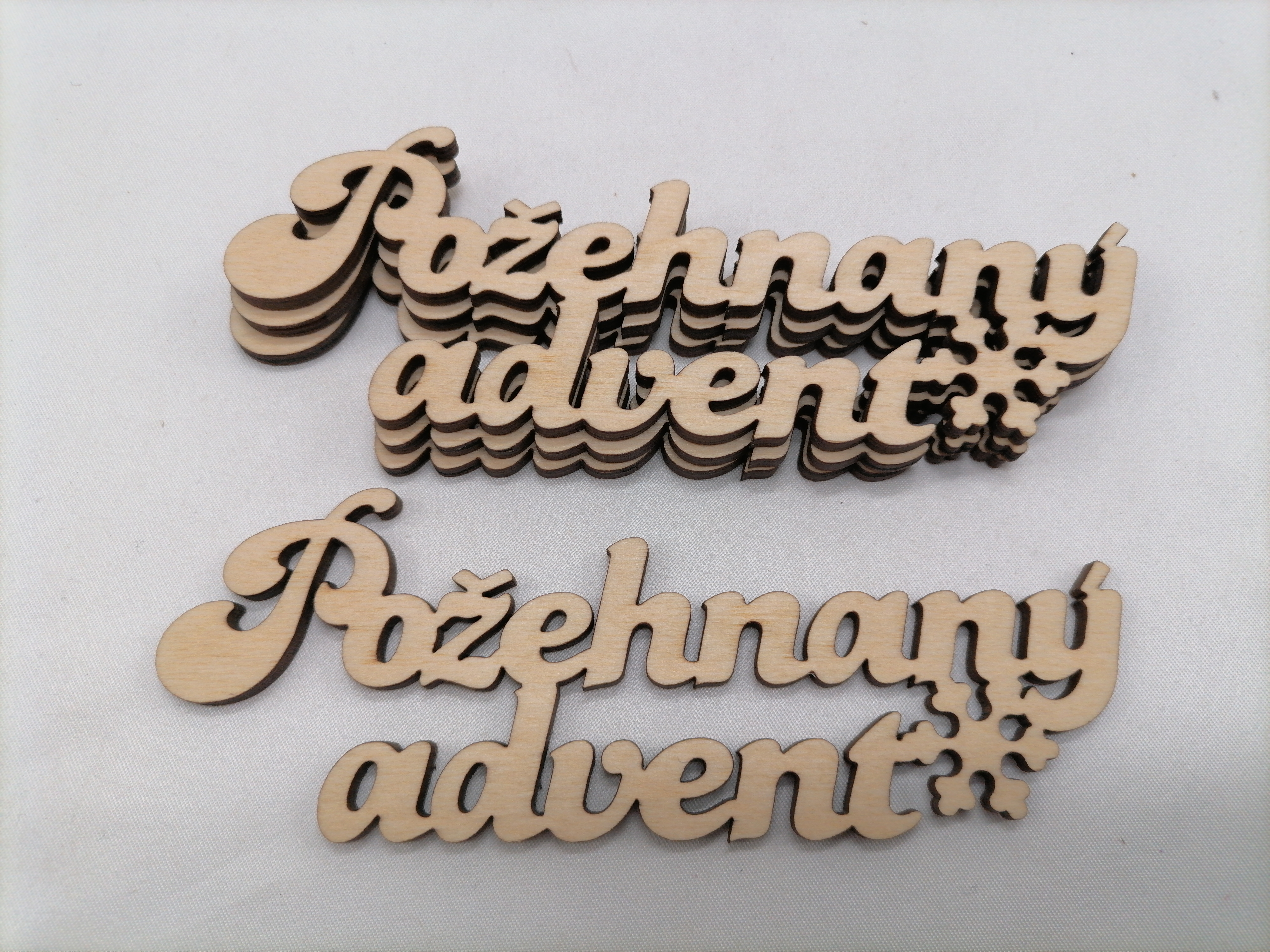 Nápis Požehnaný advent 15 cm