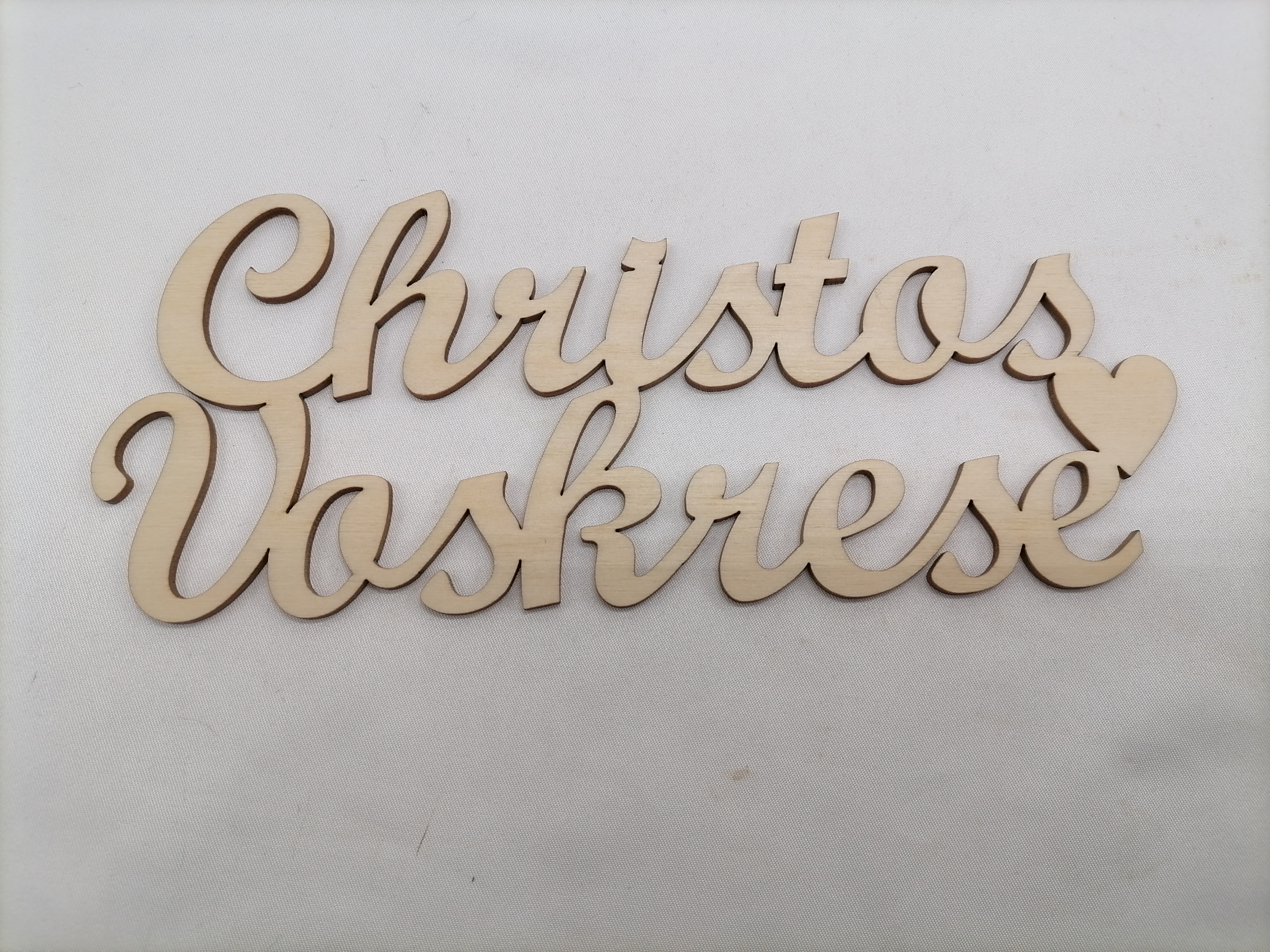 Veľkonočný Rusínsky nápis Christos voskrese 10cm