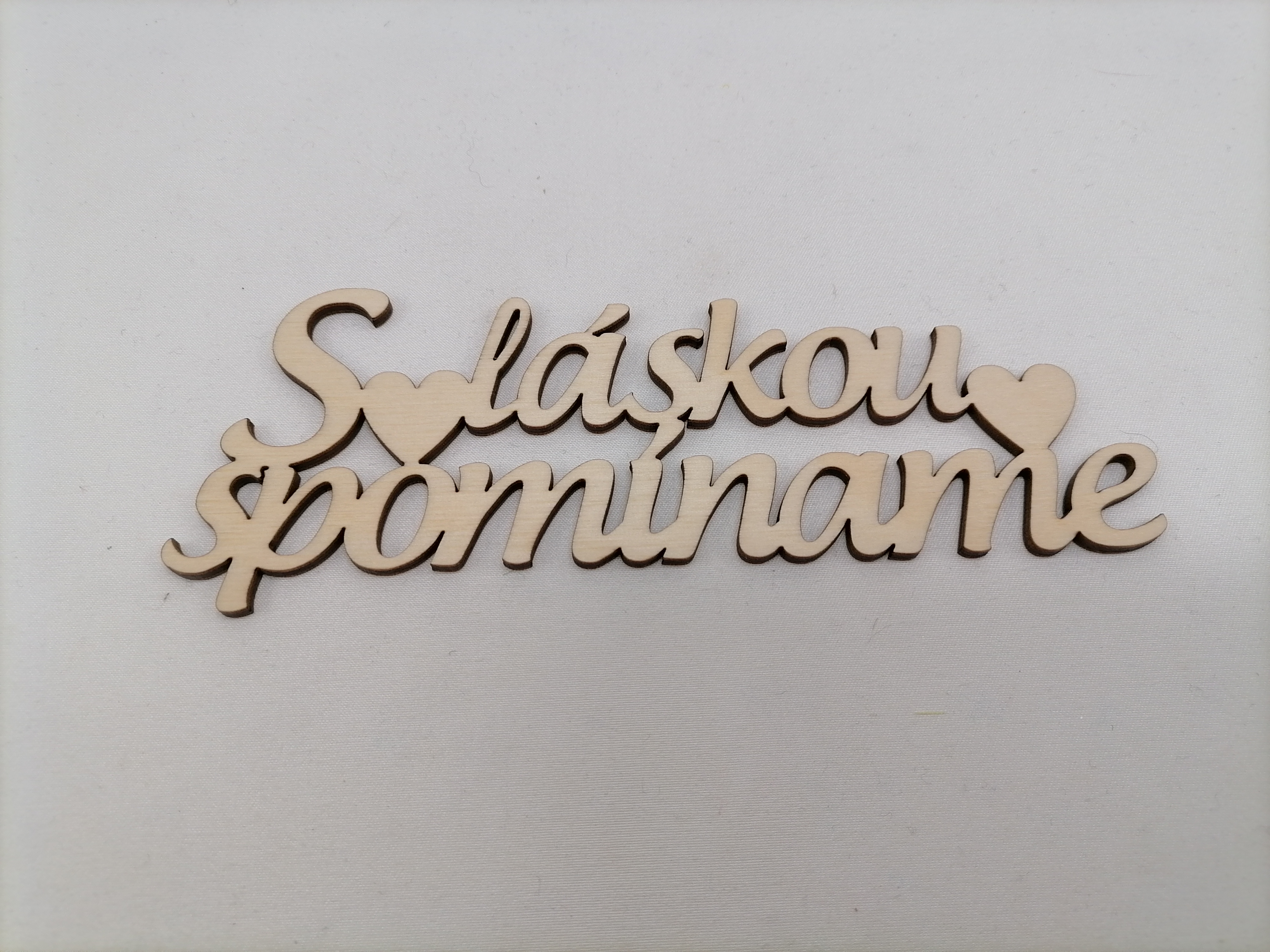 Nápis s láskou spomíname 20 cm