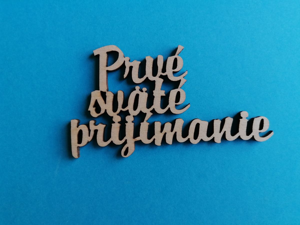 Nápis Prvé sväté prijímanie 30 cm