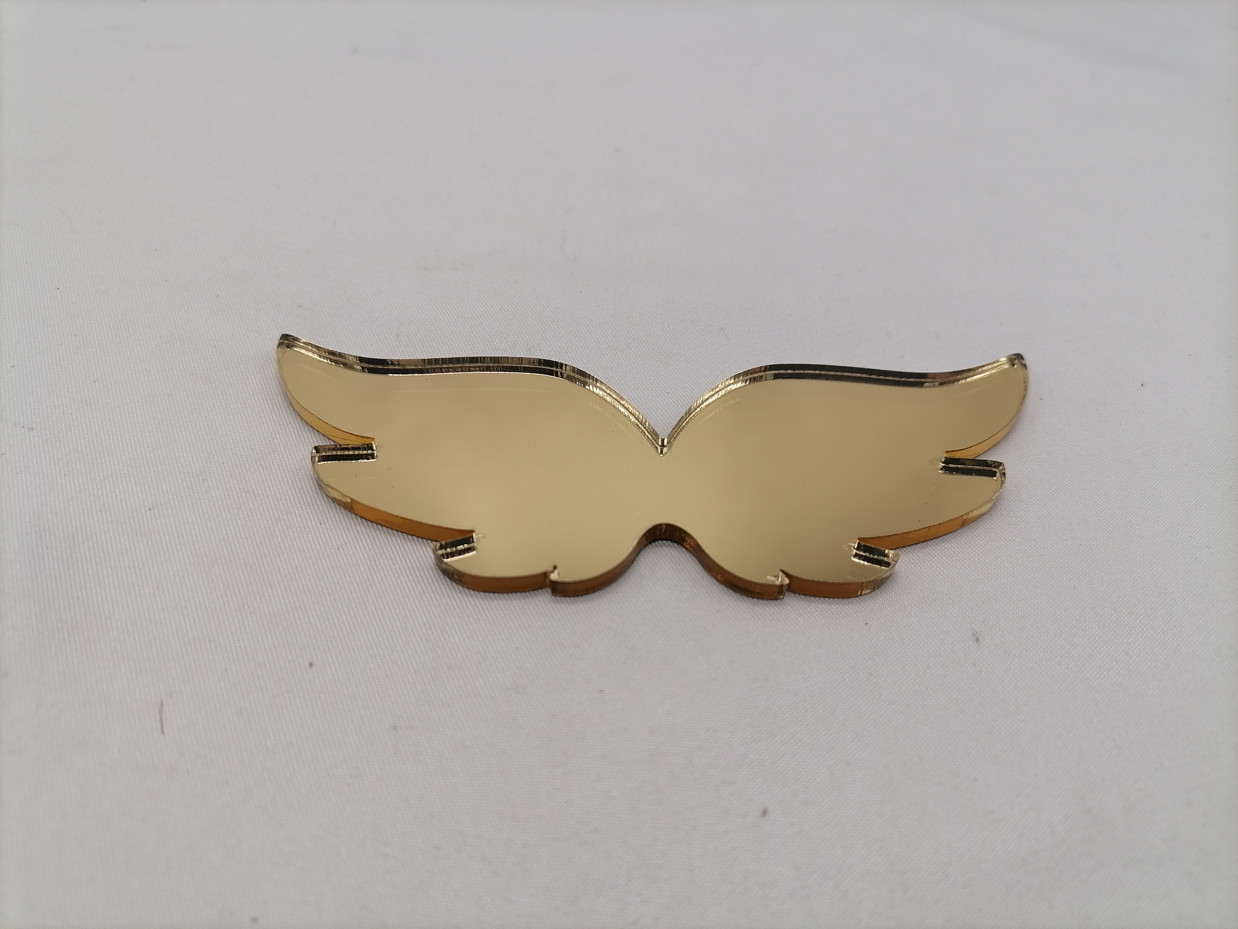 Krídla zlaté zrkadlové plexi - PLA  10cm