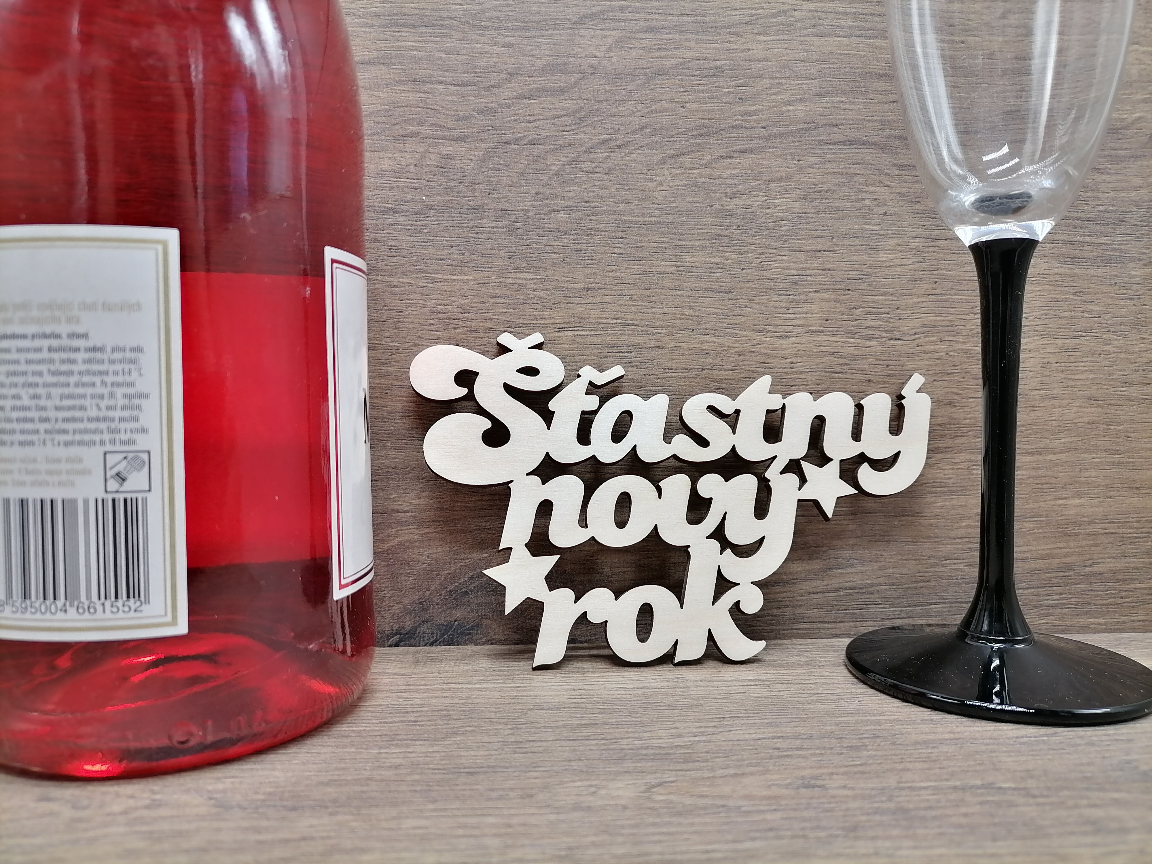 Nápis šťastný nový rok 25cm