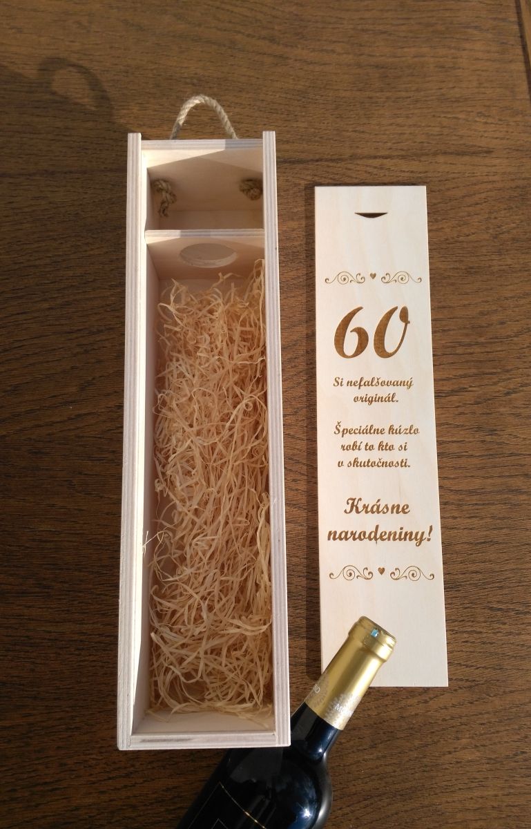 Obal na vínovú fľašu krabička