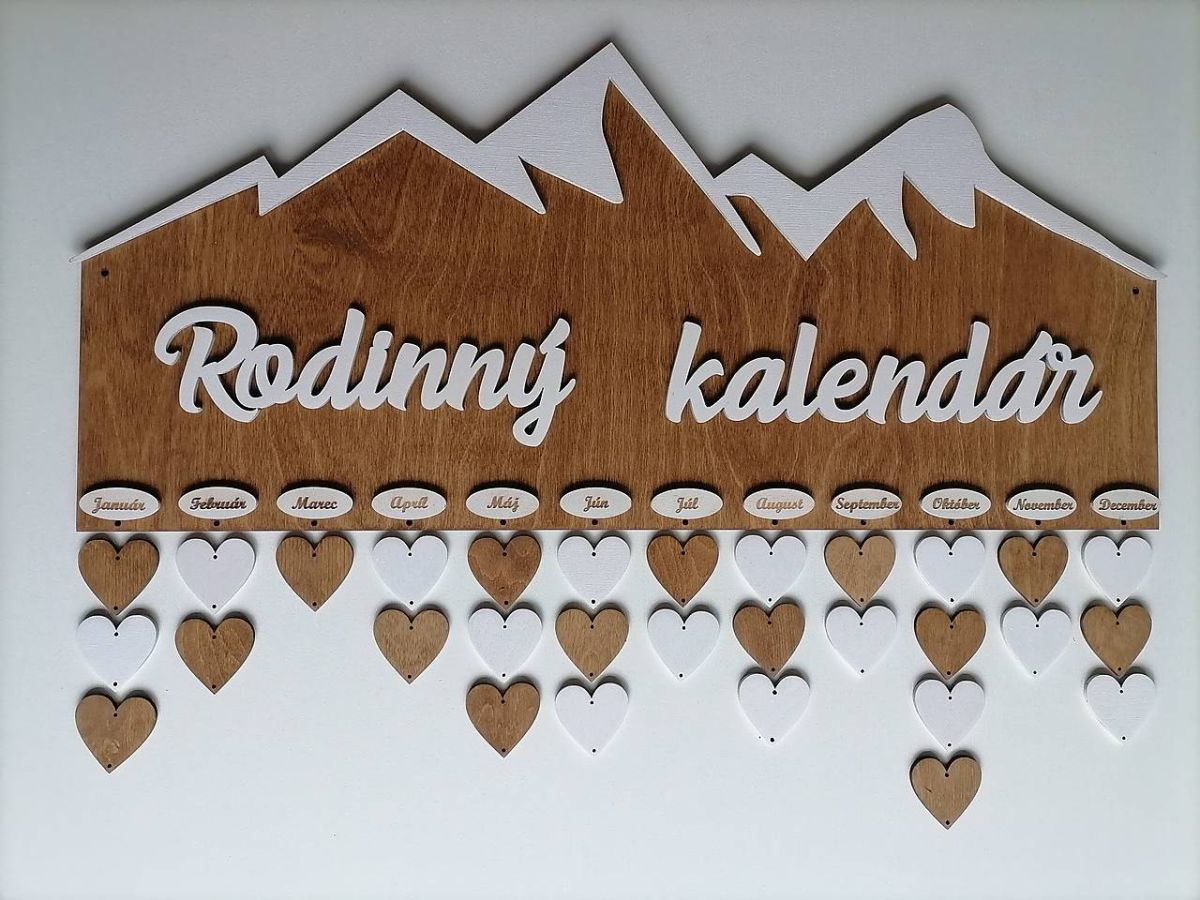 Rodinný kalendár orech - Tatry