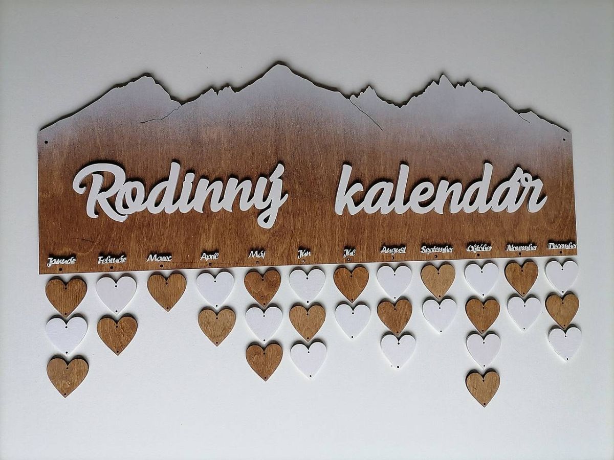 Rodinný kalendár orech - Tatry