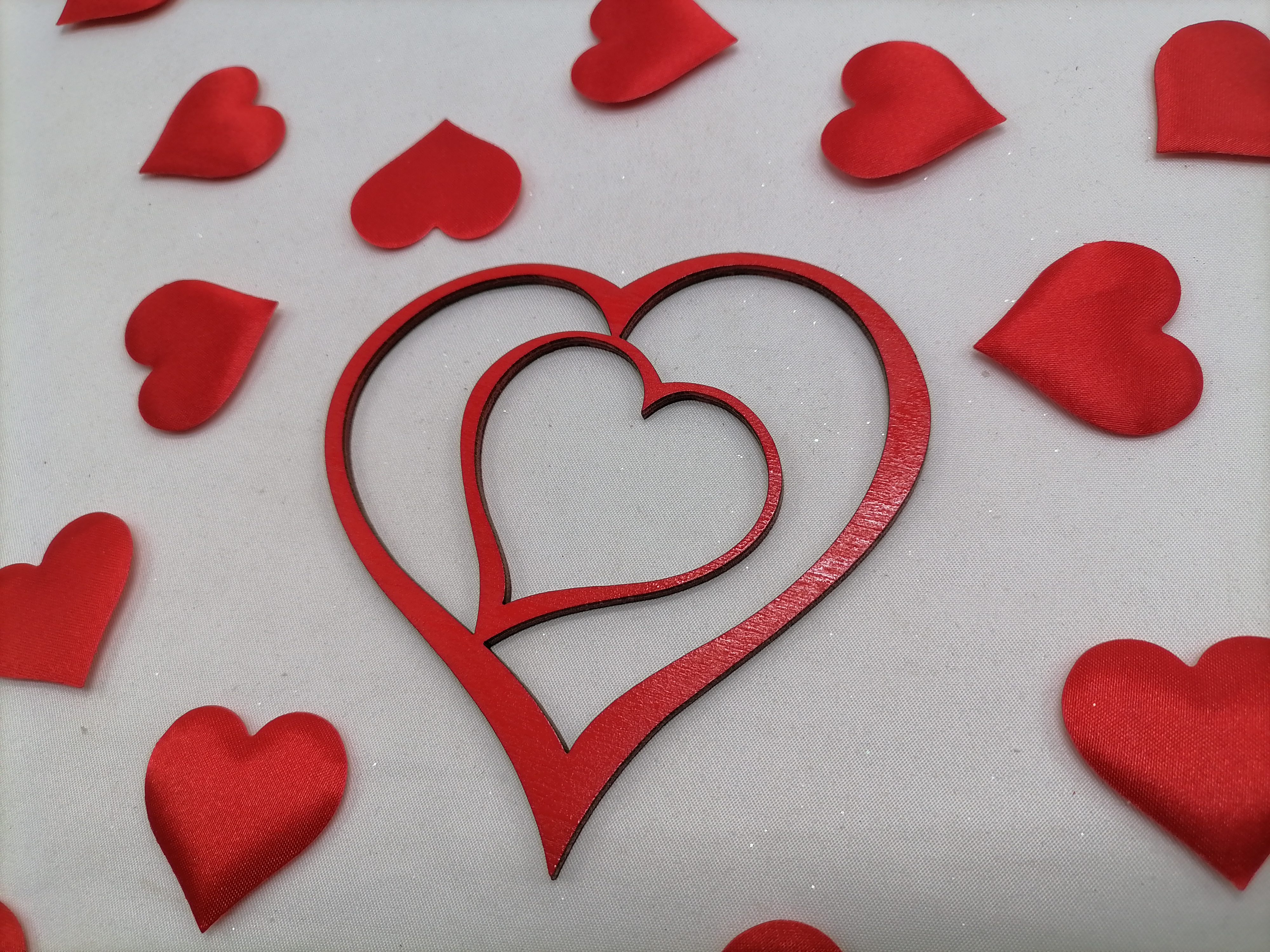 Srdiečko na valentína červené 12cm