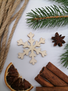 Vianočná vločka na dotvorenie 6cm