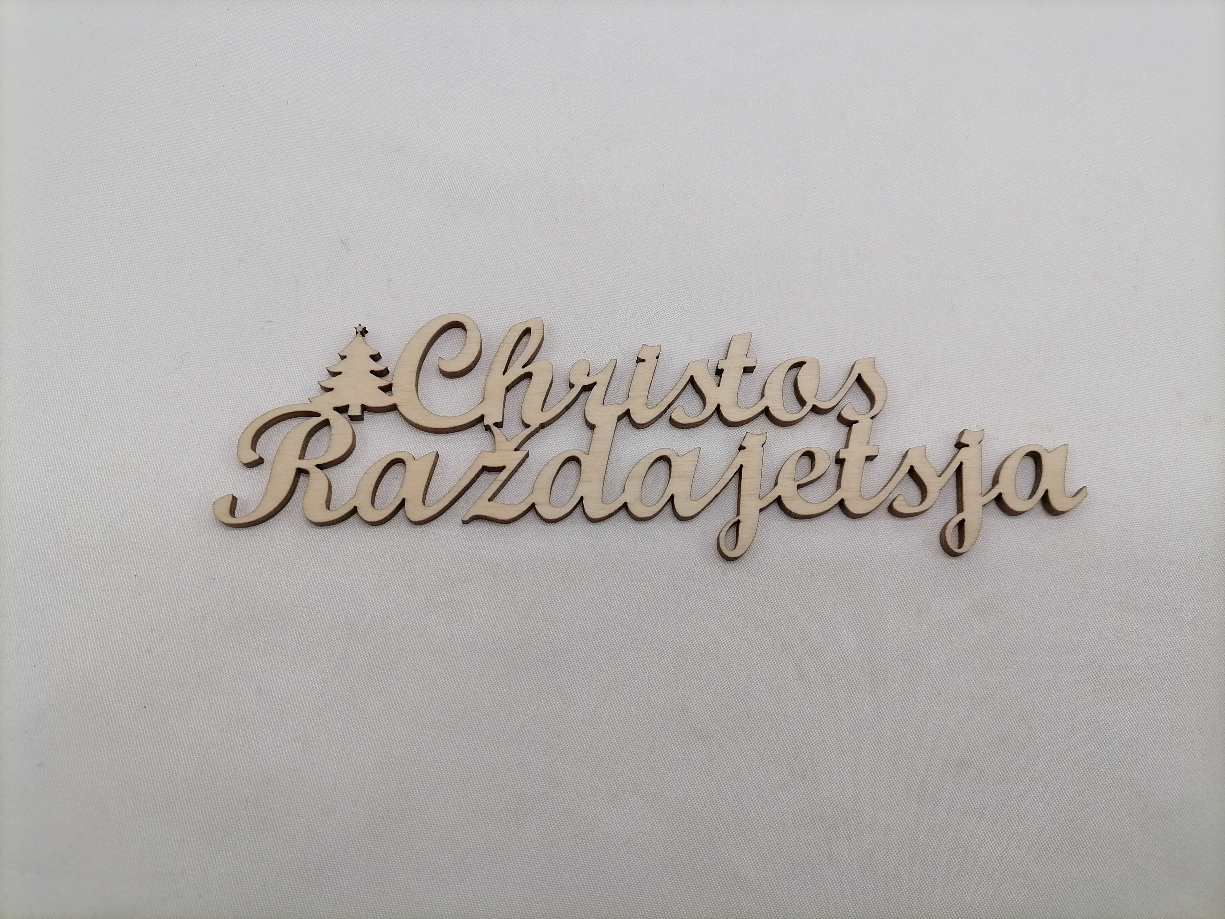 Vianočný nápis rusínsky Christos Raždajetsja 30 cm