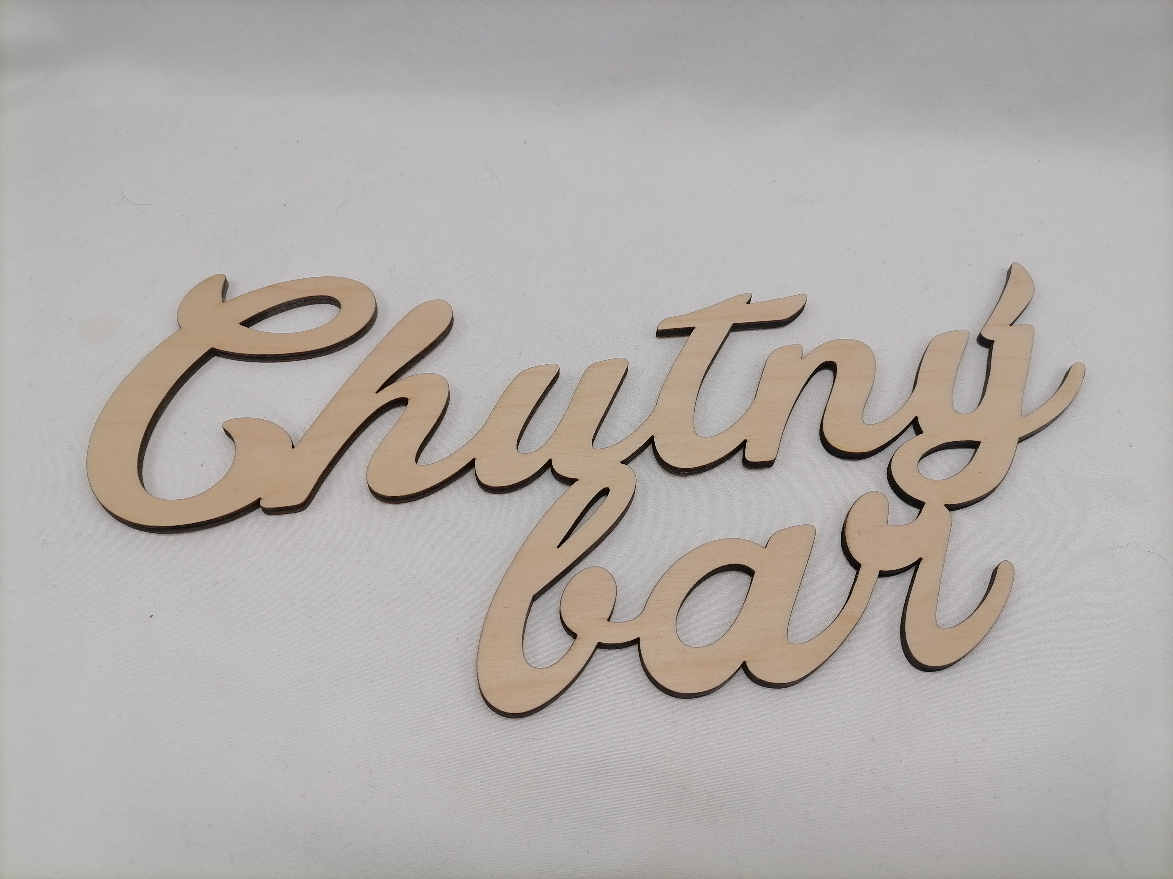 Nápis chutný bar 30 cm