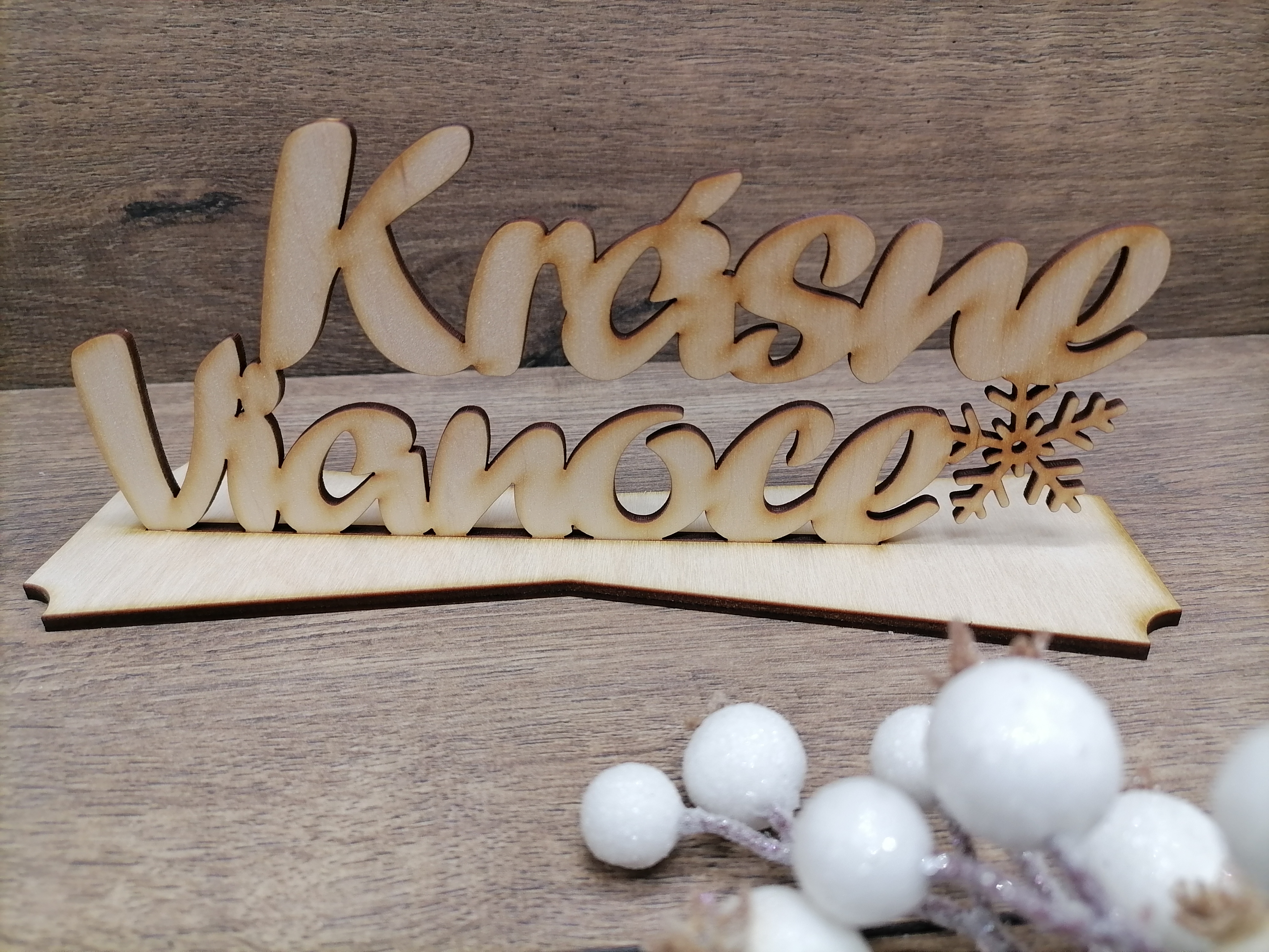Vianočný stojan Krásne Vianoce 23cm