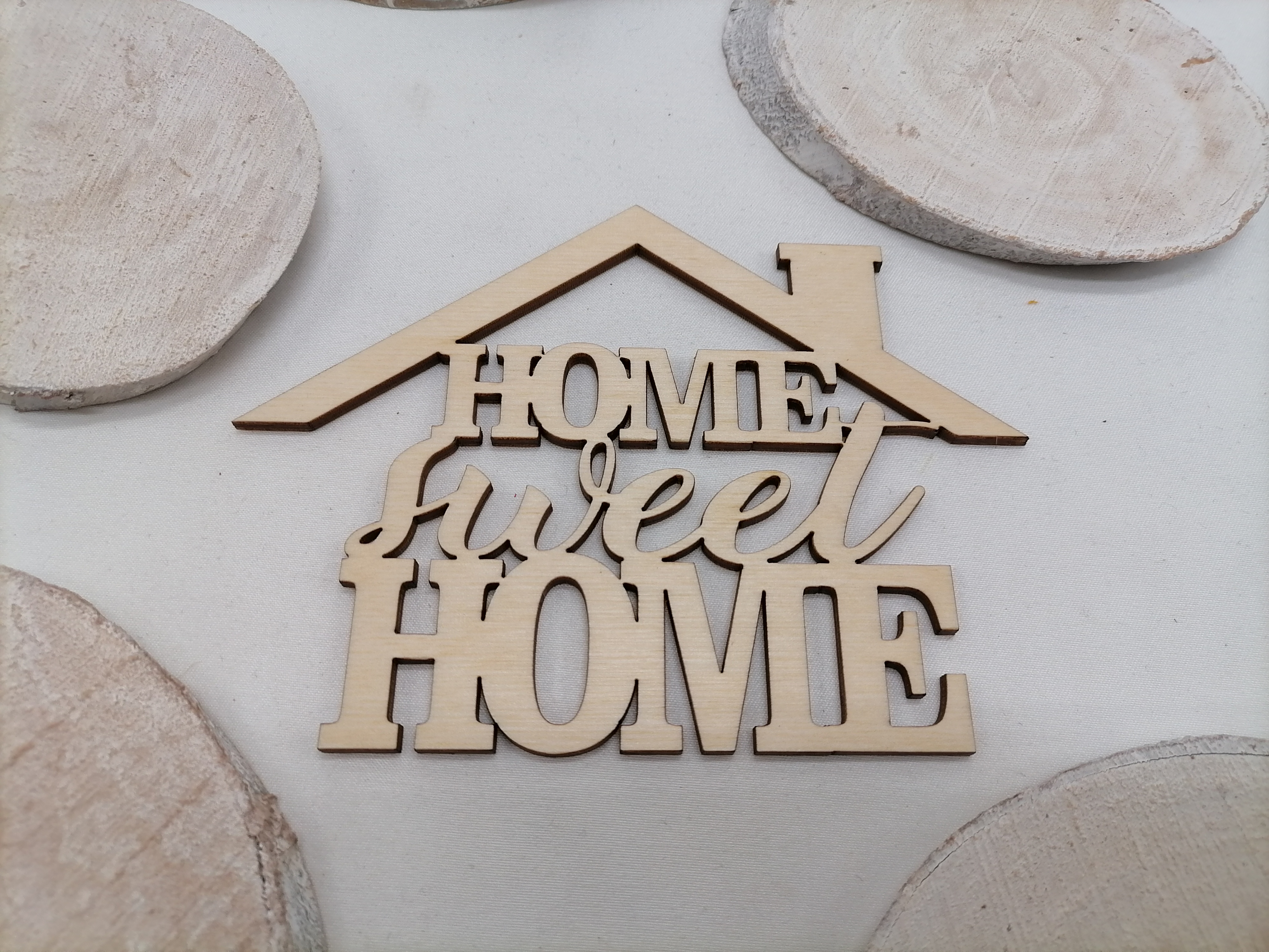 Nápis home sweet home 13x16cm